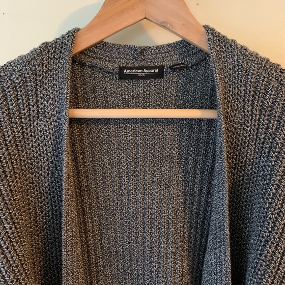 American Apparel Long Fisherman Cardigan - Picture 3 of 3